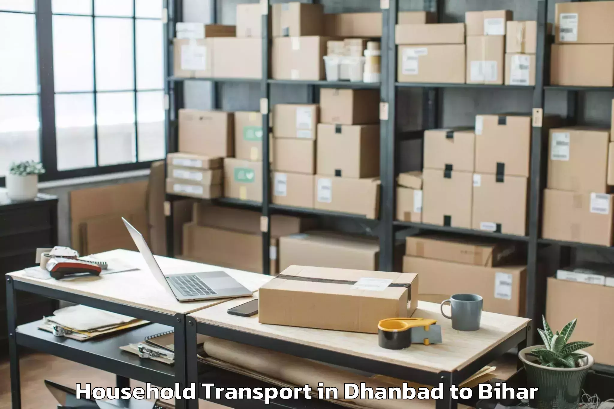 Hassle-Free Dhanbad to Laheriasarai Household Transport